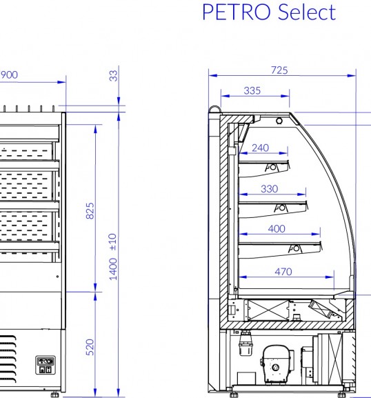 Острівний стелаж PETRO SELECT